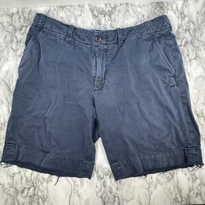 Polo Ralph Lauren Classic Fit Canvas Cargo Navy Blue Short Mens 36 x 10”